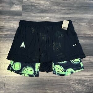 Nike DriFit Ja Morant 4” Basketball Shorts 2 In 1 Black Men’s 4XL FQ1022-010 New